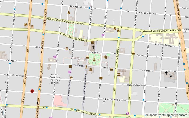 Plaza 9 De Julio location map