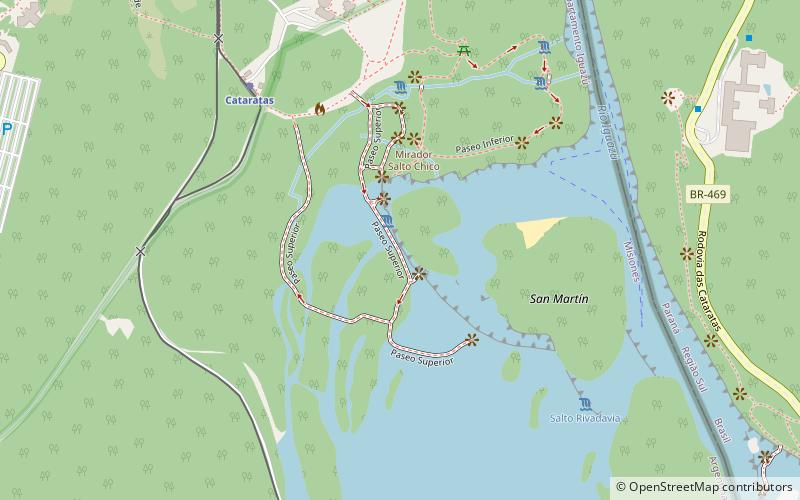 salto bernabe mendez park narodowy iguazu location map