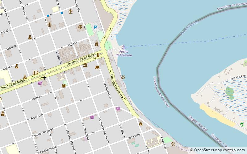 mirador muelle costanera formosa location map