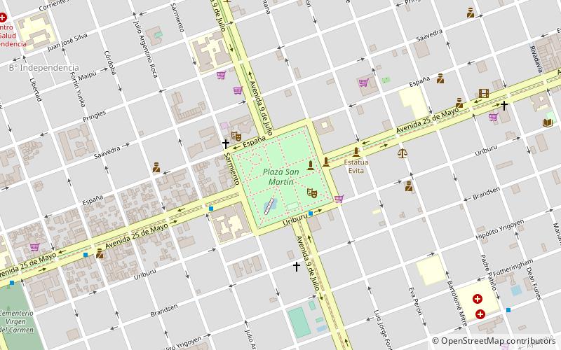 Plaza San Martín location map