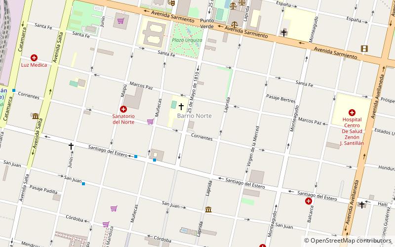 Gymnasium location map