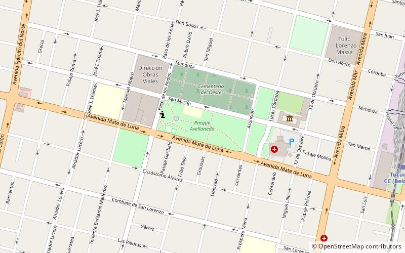 Parque Avellaneda location map