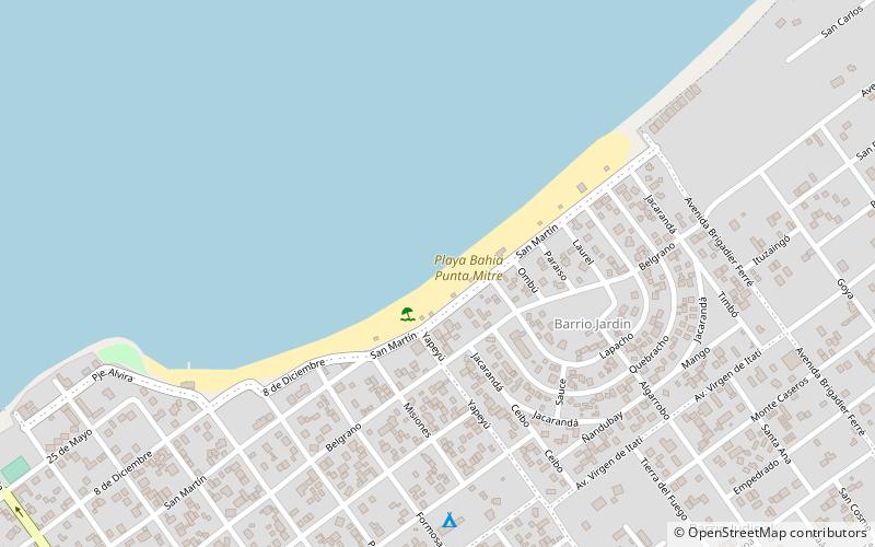 playa bahia punta mitre paso de patria location map