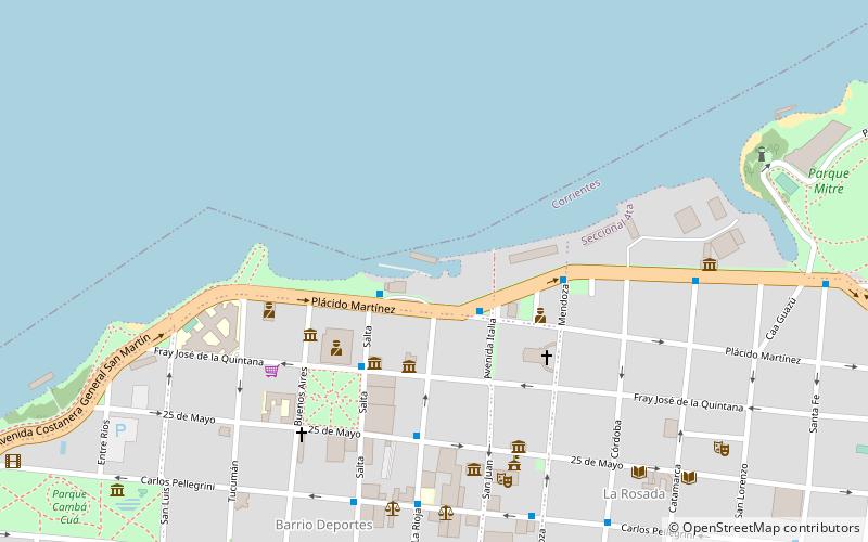 puerto de corrientes location map