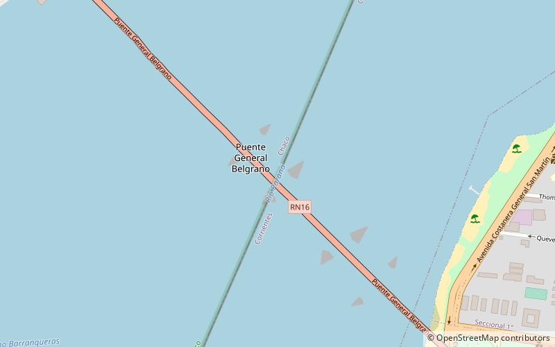 General Belgrano Bridge location map
