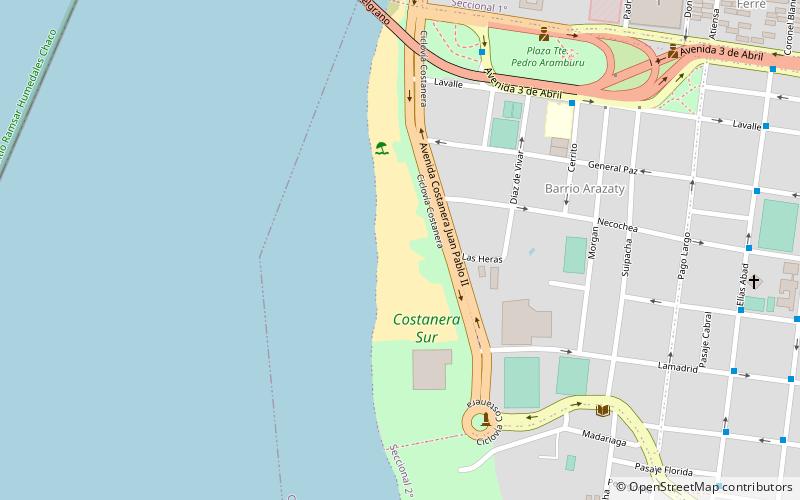 playa arazaty corrientes location map