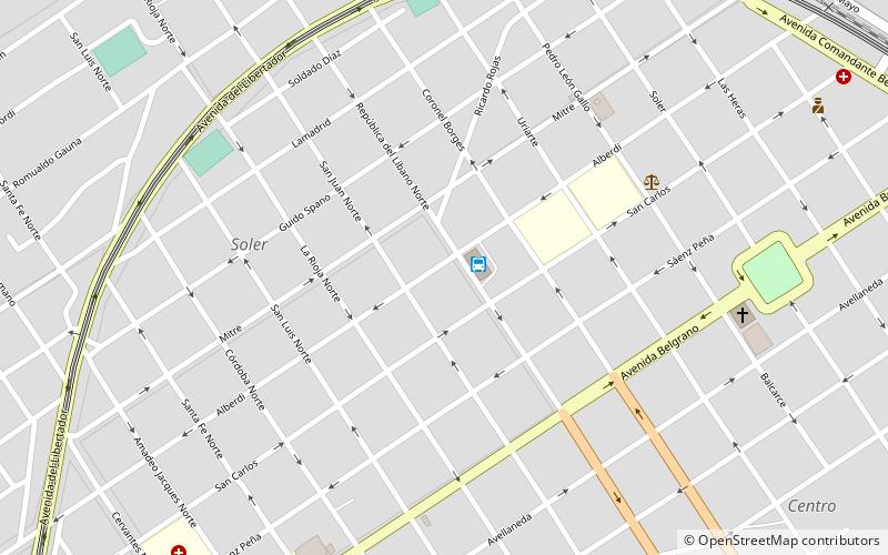 La Banda location map