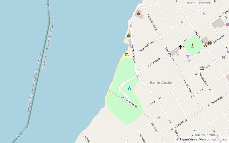 balneario municipal bella vista location map