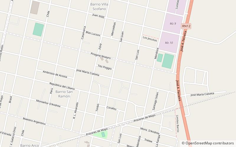 Esquina location map