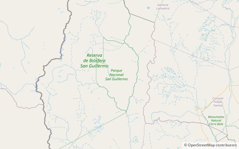 San Guillermo National Park location map