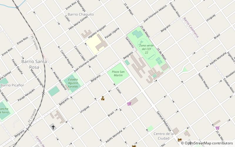 plaza san martin paso de los libres location map
