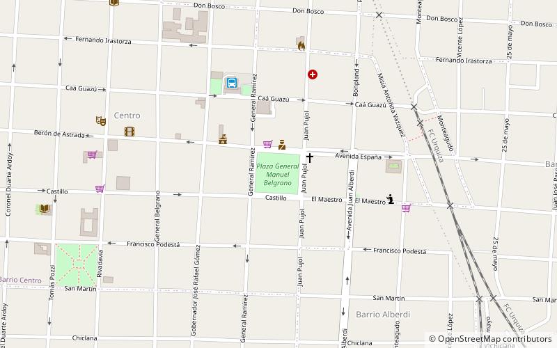 Plaza General Manuel Belgrano location map