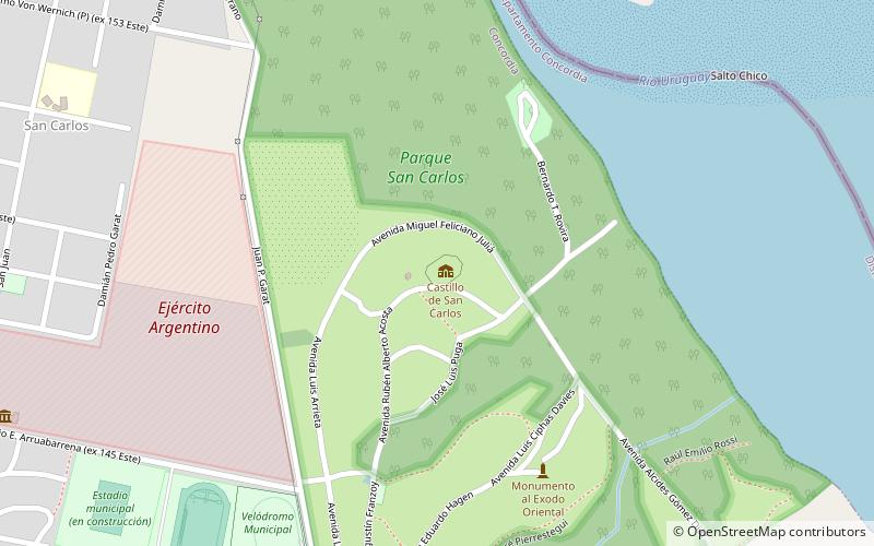 castillo de san carlos concordia location map
