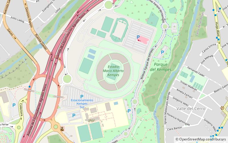 Estadio Mario Alberto Kempes location map