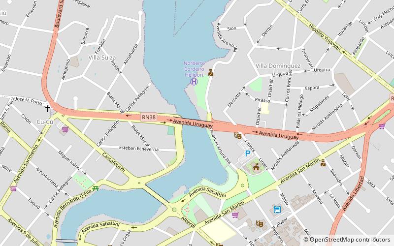 puente uruguay villa carlos paz location map