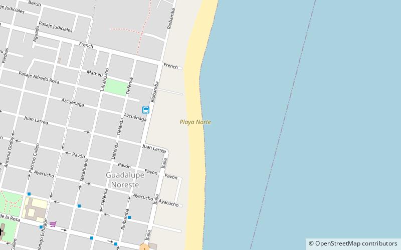 playa norte santa fe location map