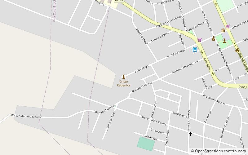 christ the redeemer villa cura brochero location map