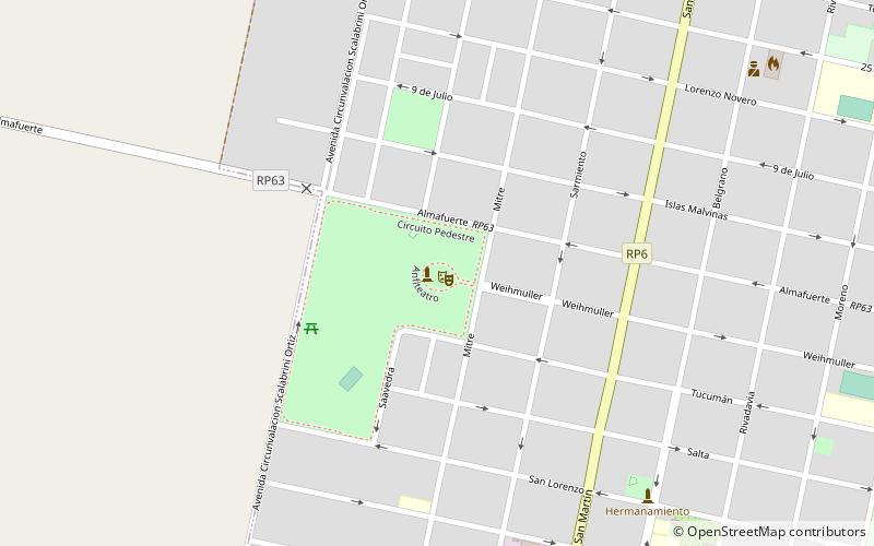monumento guerra de malvinas san carlos centro location map