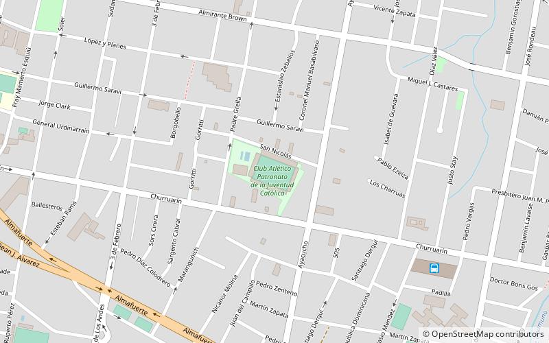 estadio presbitero bartolome grella parana location map