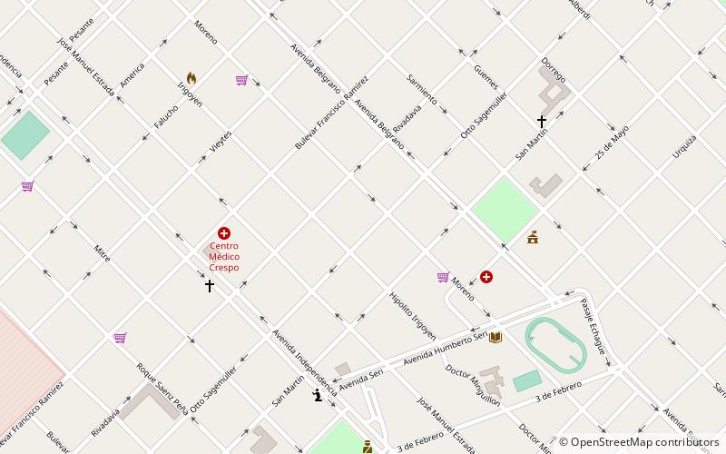 Crespo location map