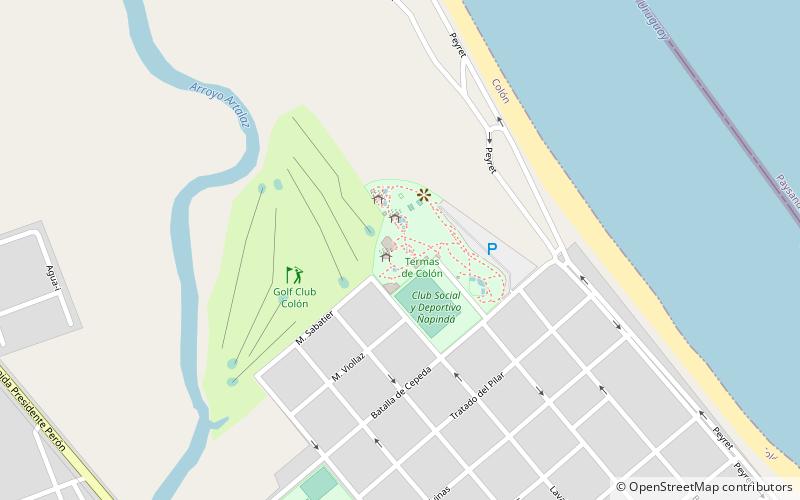 Termas de Colón location map