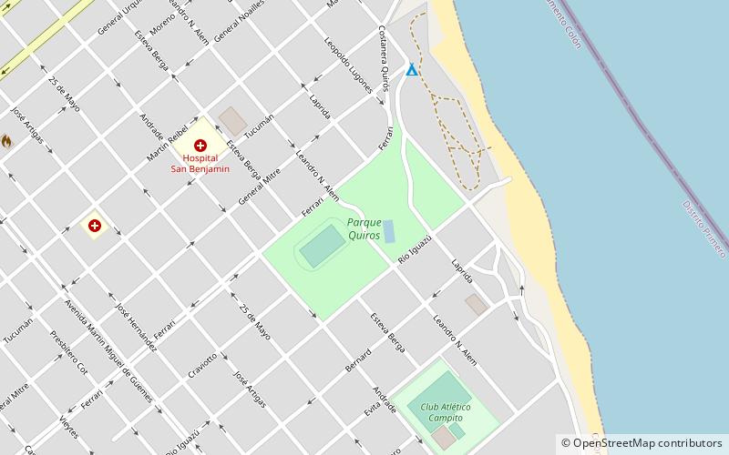 parque quiros colon location map