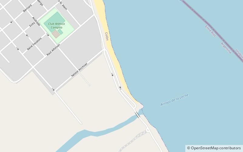 playa nueva location map