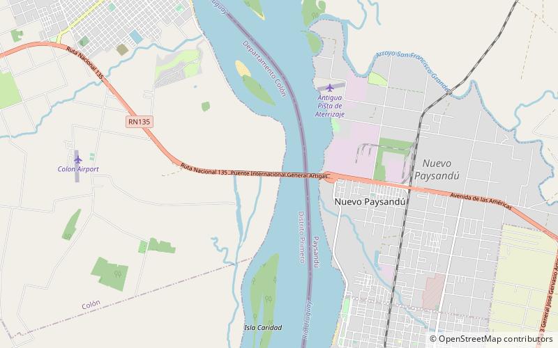 Puente General Artigas location map