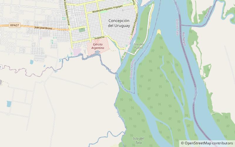 combate de arroyo de la china concepcion del uruguay location map