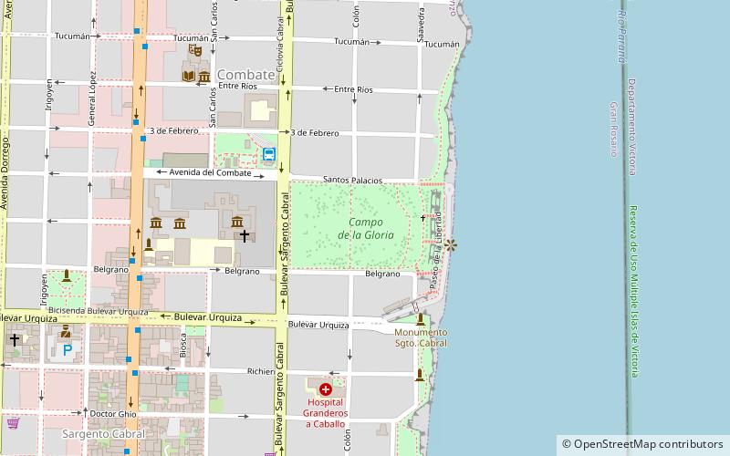 Combate de San Lorenzo location map