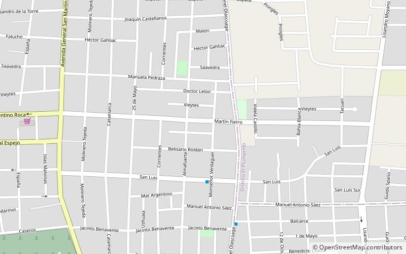 Las Heras location map