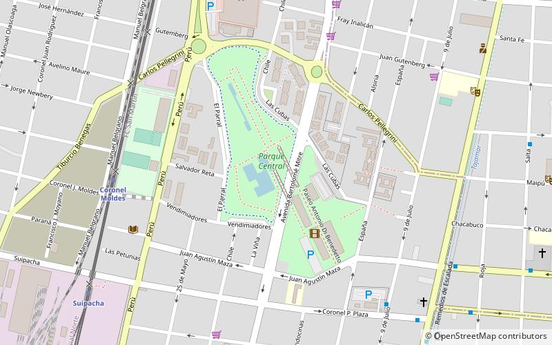 central park mendoza location map