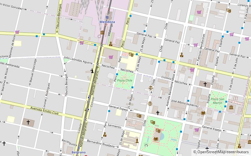 Plaza Chile location map