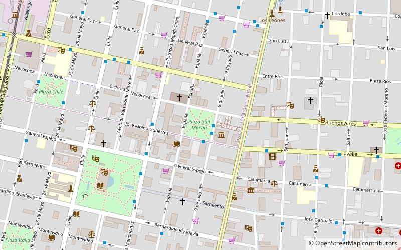Plaza San Martin location map