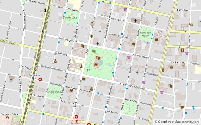 Plaza Independencia location map