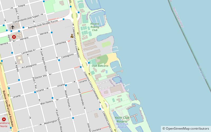 playa club bancario rosario location map