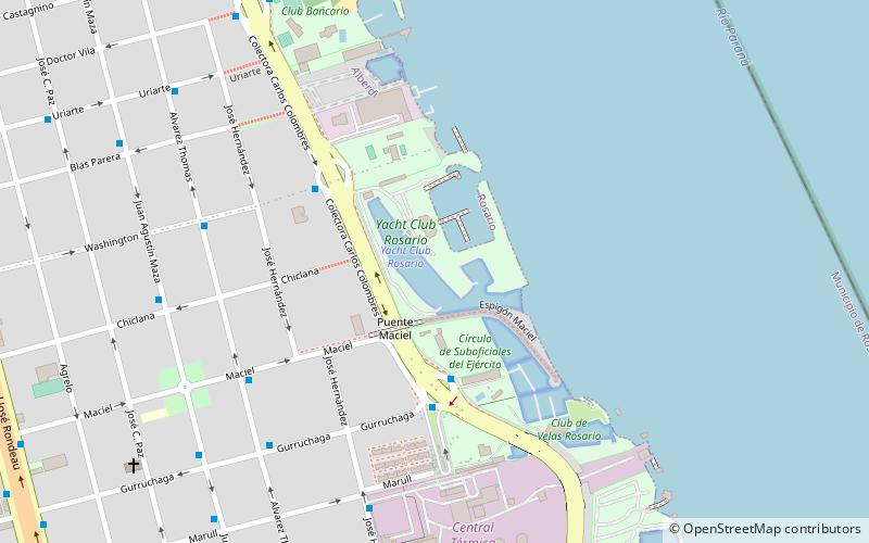 yacht club rosario location map