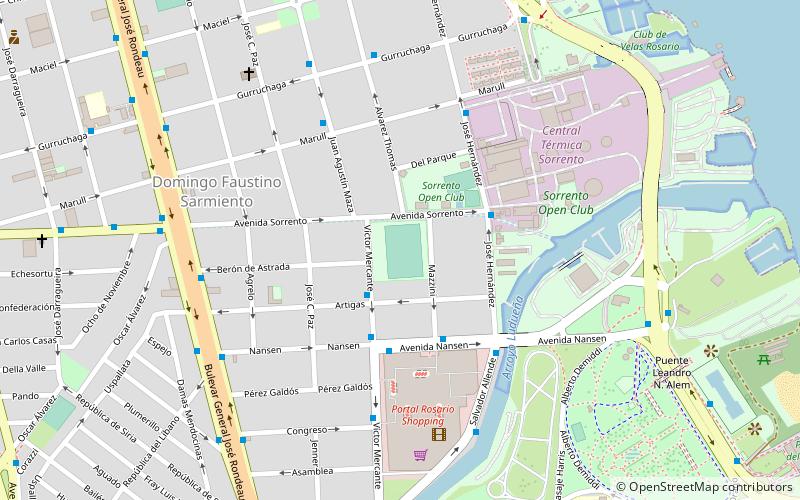 estadio jose martin olaeta rosario location map