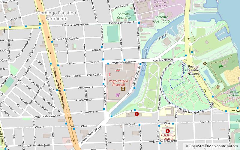 portal rosario shopping location map