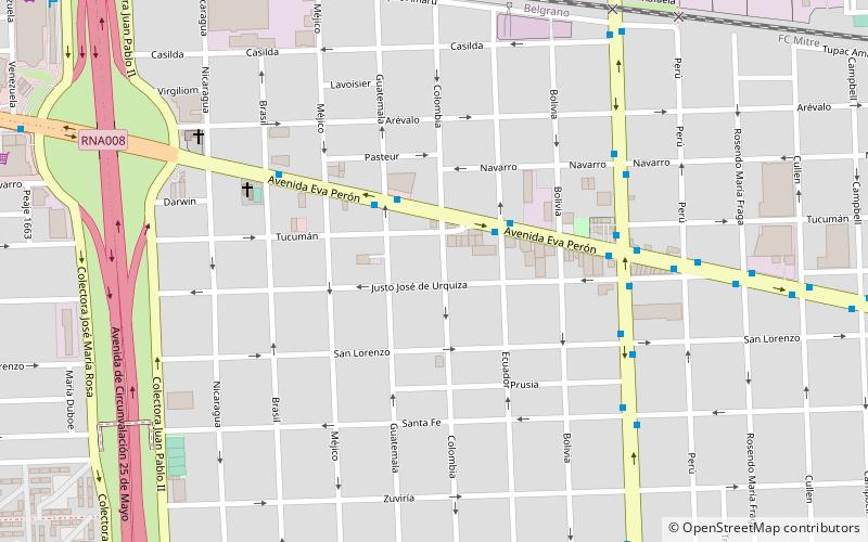 Barrio Belgrano location map