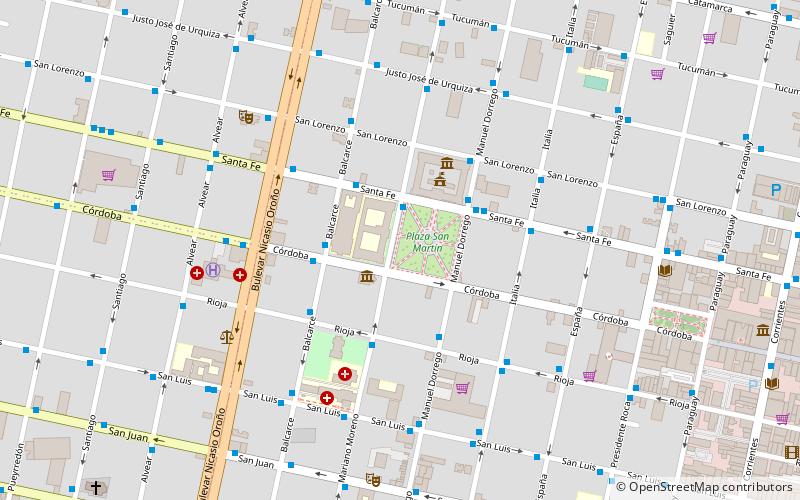 Plaza San Martín location map