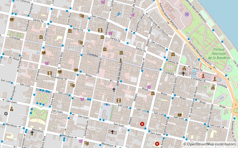 San Martín Street location map