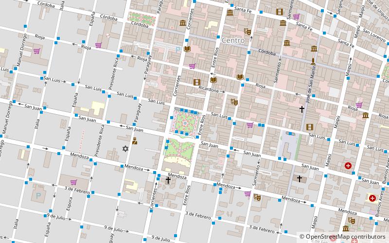 Plaza Sarmiento location map