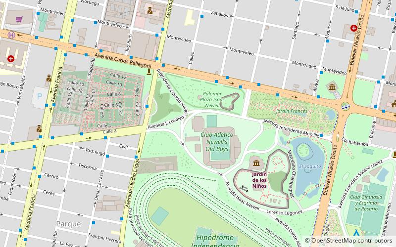 Estadio Cubierto Newell's Old Boys location map