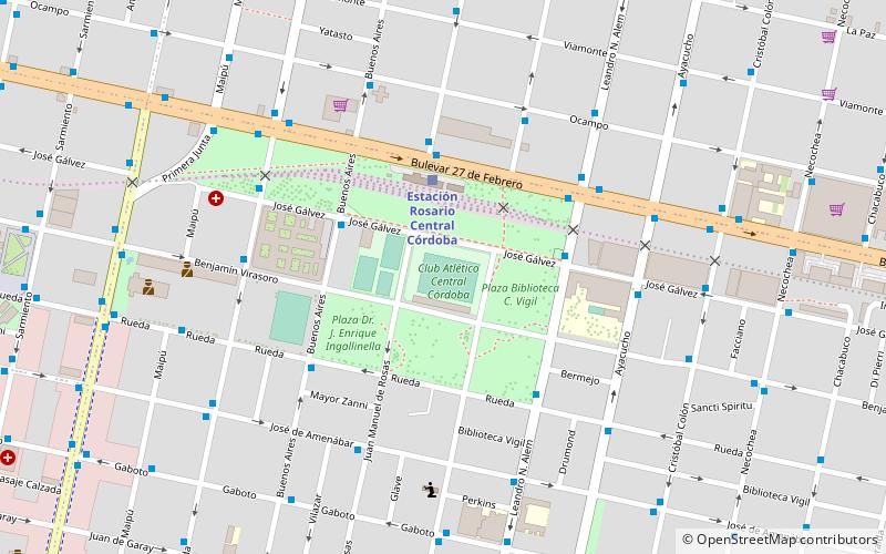 Estadio Gabino Sosa location map