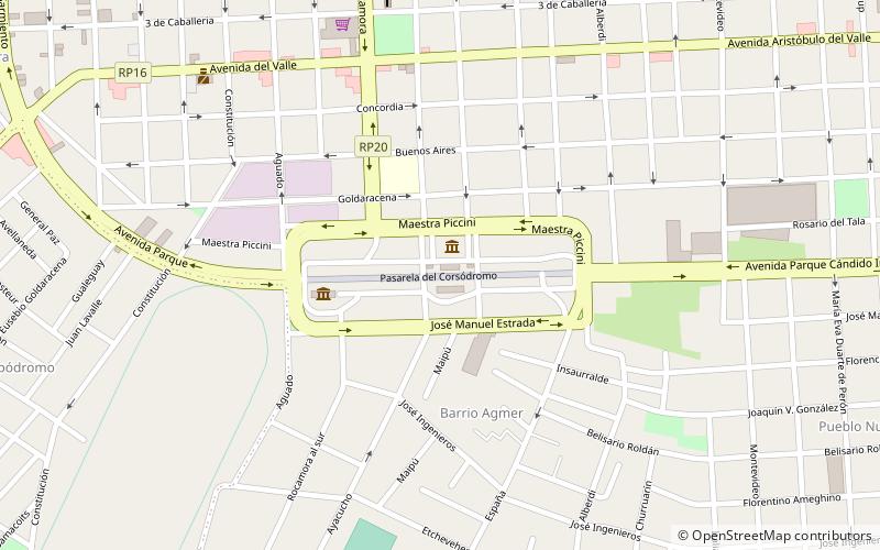 Corsódromo location map