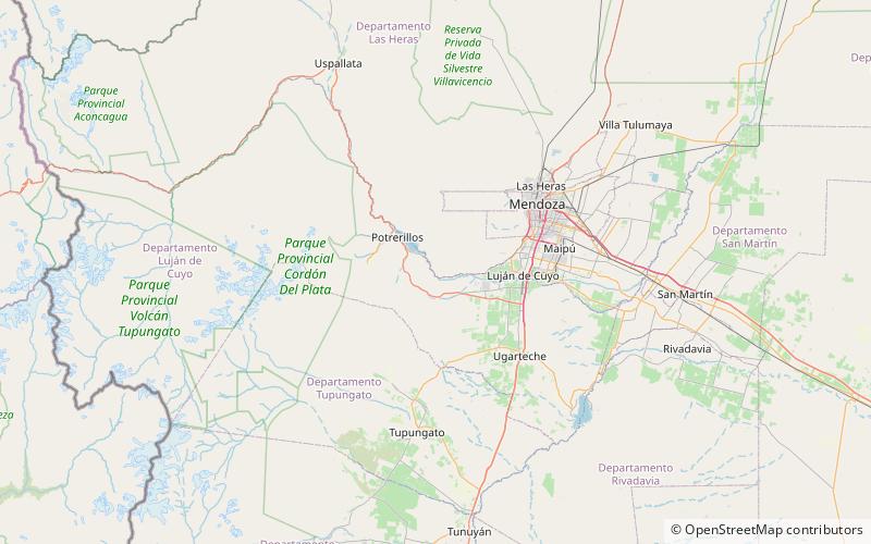 Cacheuta location map