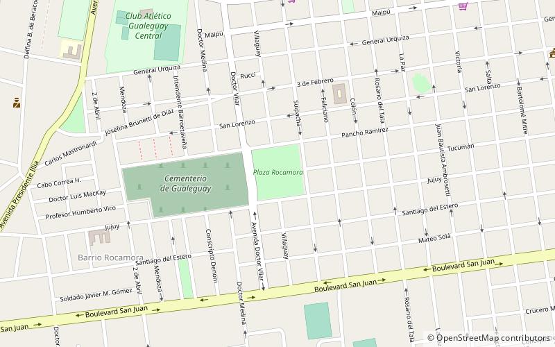 plaza rocamora gualeguay location map