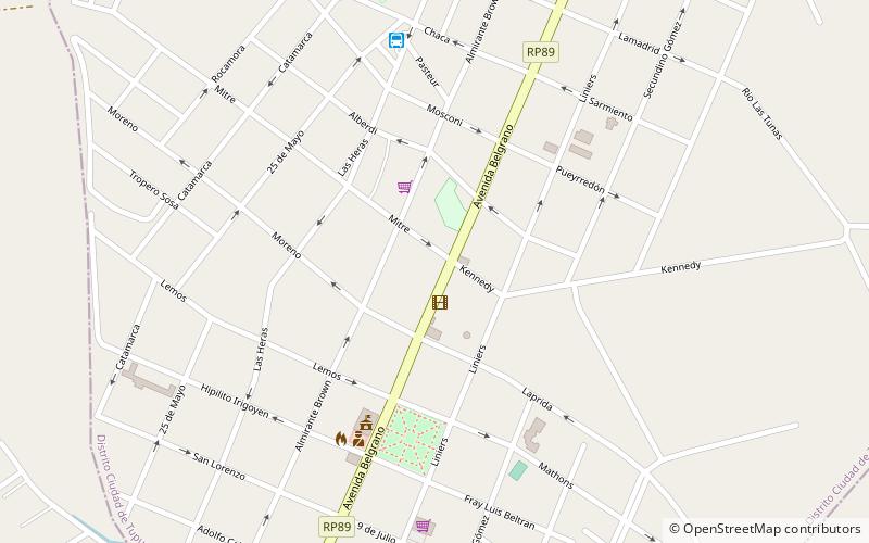 Tupungato Department location map