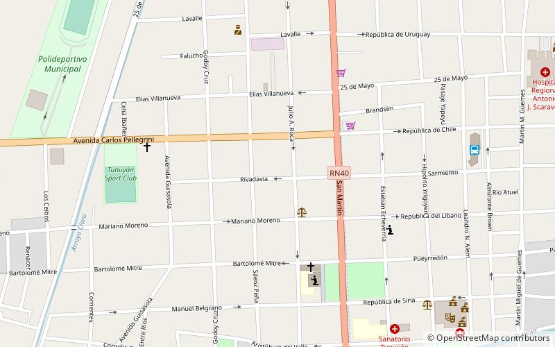 Tunuyán location map